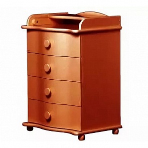 Комод  узкий с пеленальным столиком Лель БИ 888, орех светлый (Лель, LIEL-БИ 888_орех светлый)